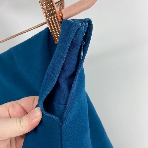 Likely Driggs strapless dark teal sheath knee length cocktail dress women 6 - Picture 2 of 7